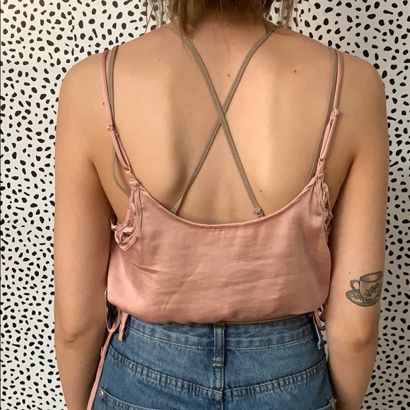 NWT Free People Blouson Brain Pink Top - Picture 5 of 6